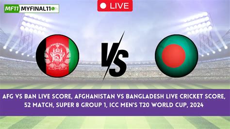 BAN vs AFG Live Cricket Score .